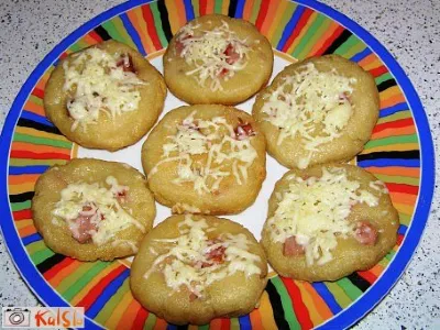 Krompirjeve pogačice s šunko in sirom