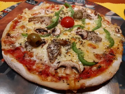 Brezglutensko testo za pizzo s suhim kvasom