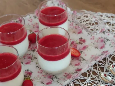 Panna cotta z grškim jogurtom